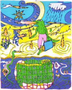 July 2022 Calendar Single Print