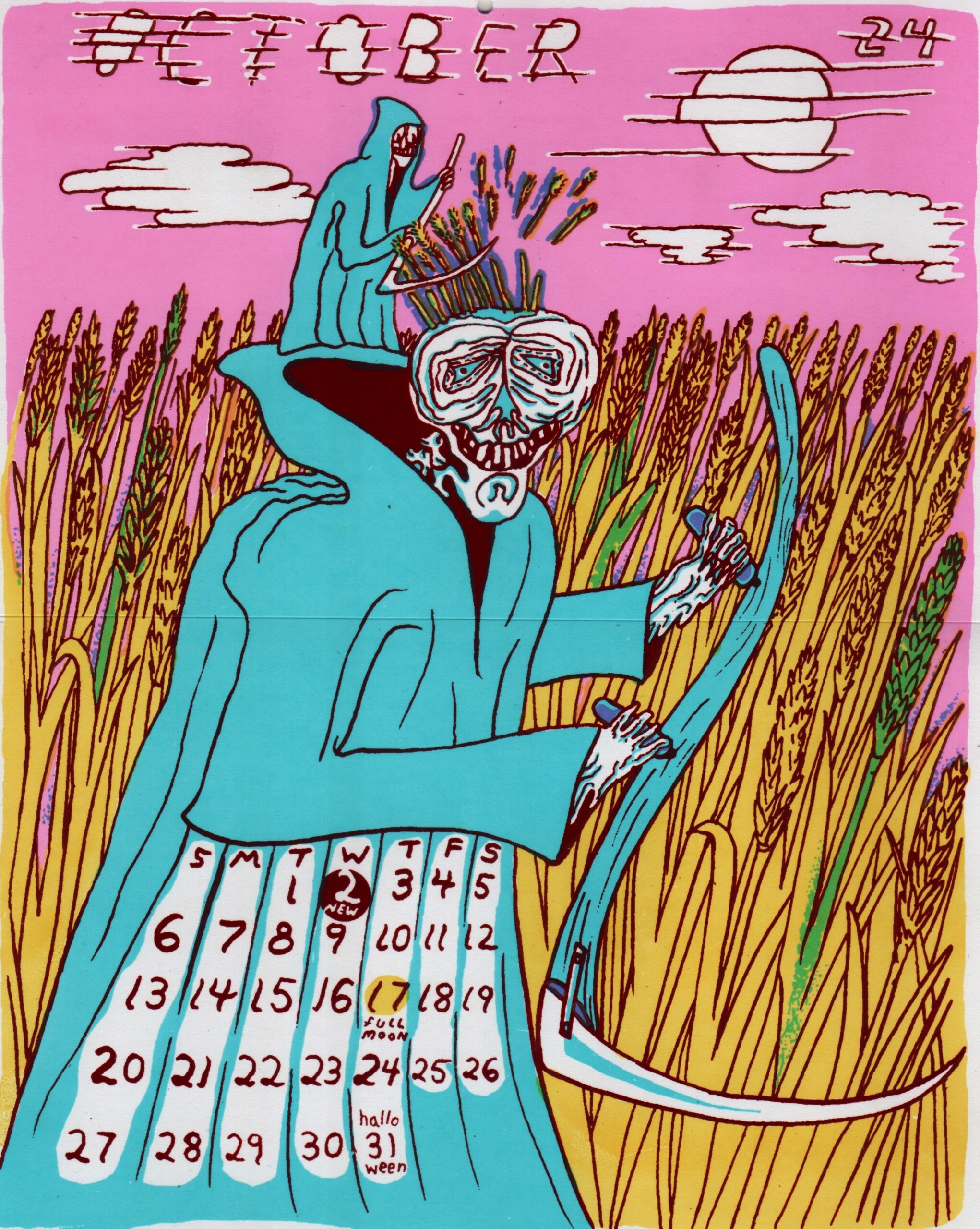 October 2024 Calendar Single Print