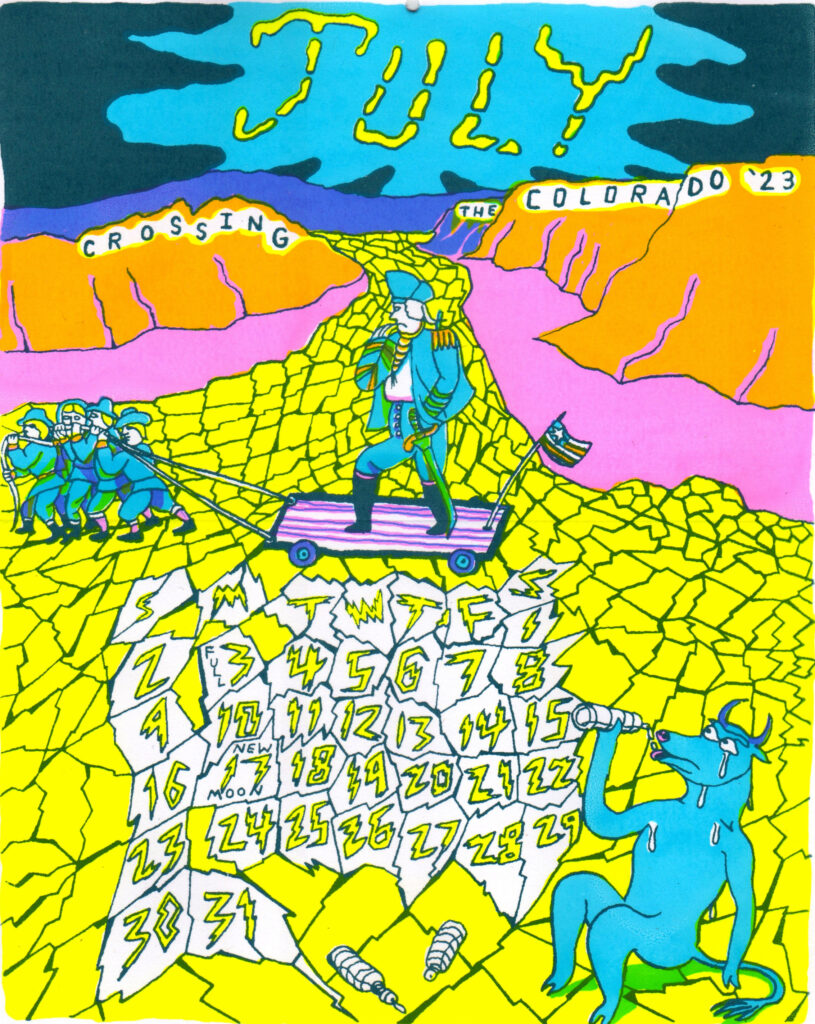 July 2023 Calendar Single Print