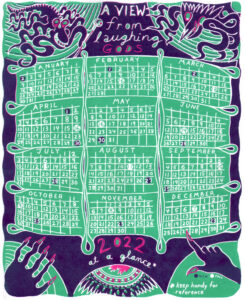 February 2022 Calendar Single Print